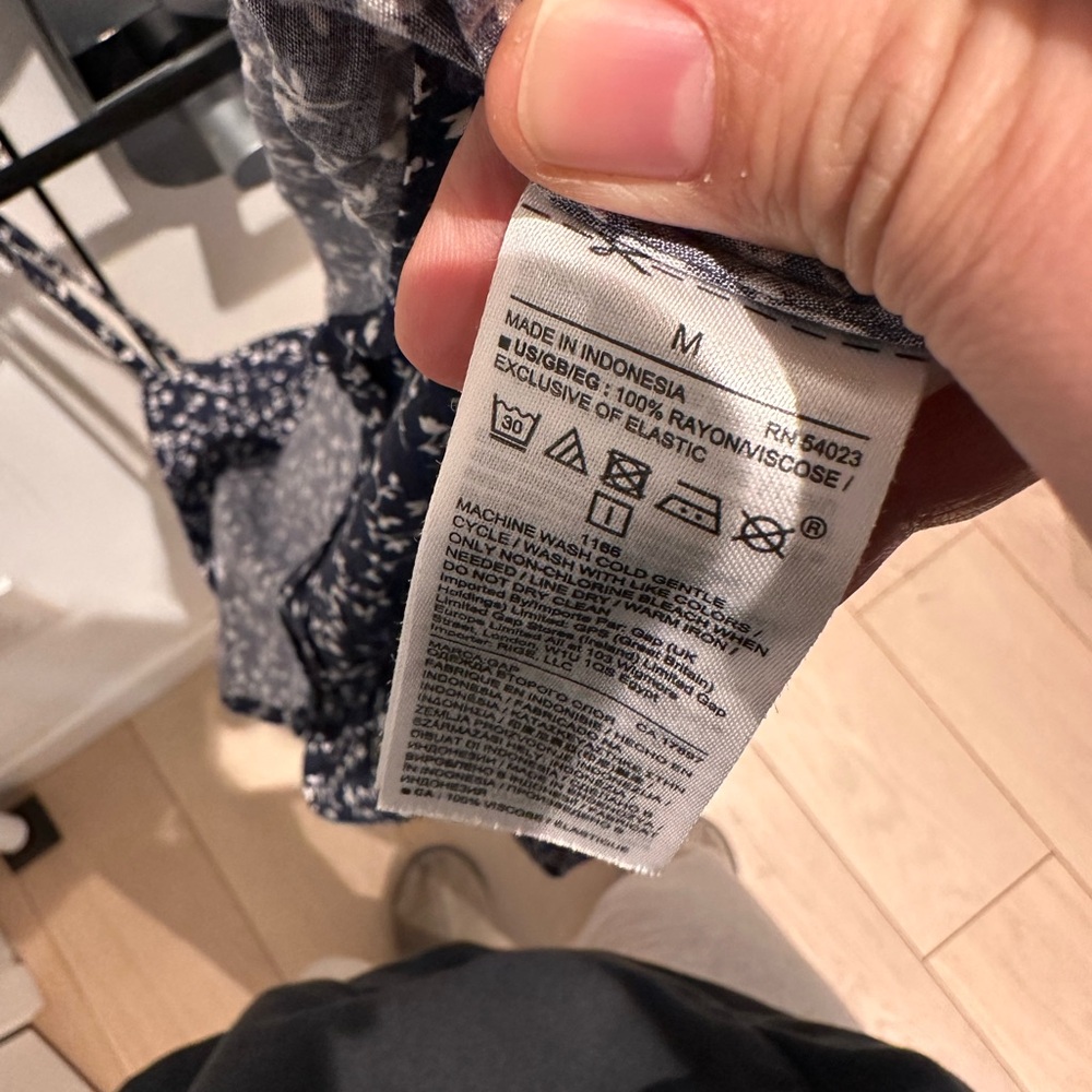 GAP Navy Blue Floral Mini Dress - Picture 5 of 5